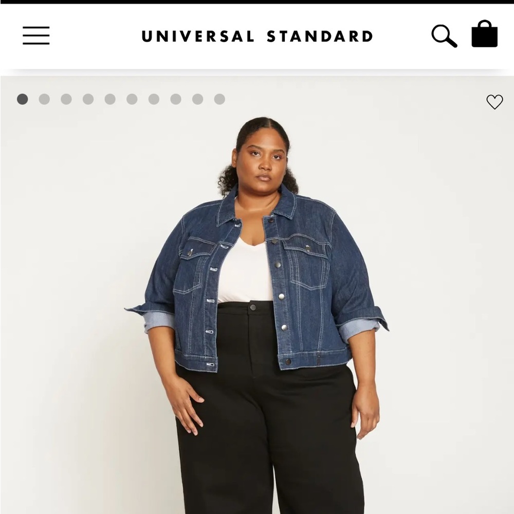 Universal Standard Kelsey denim jacket M NWT